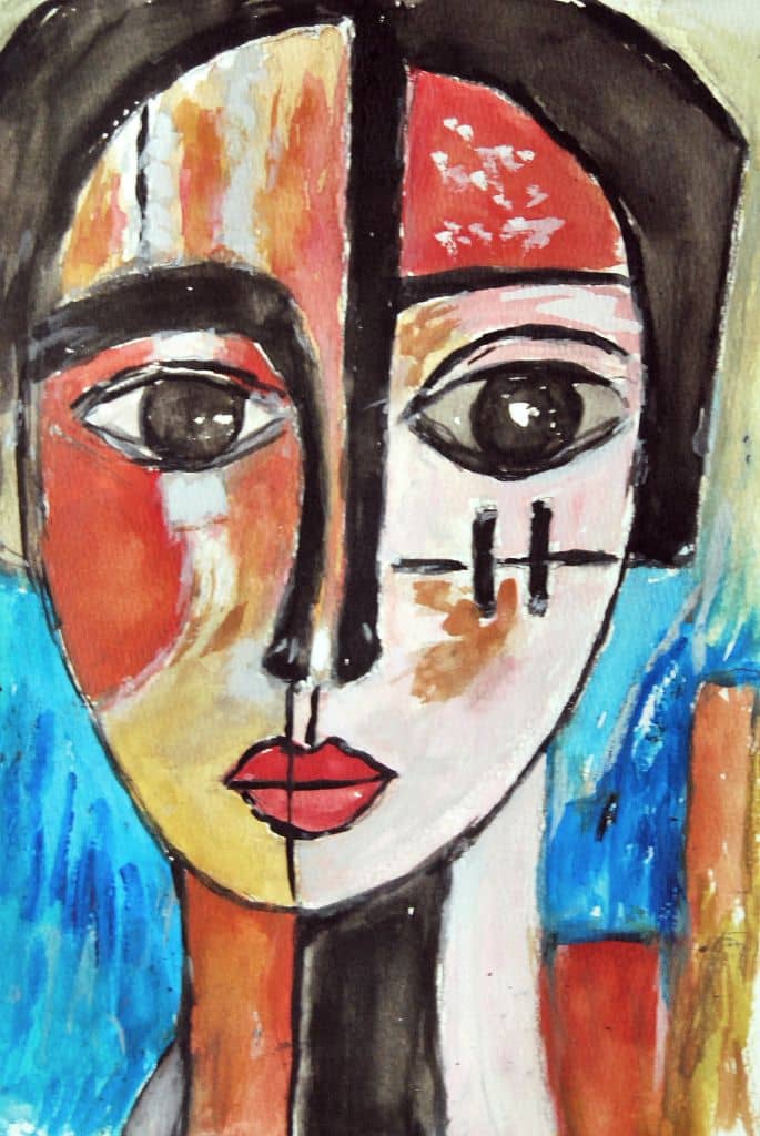 Moje slike 172 Balans | 21 - 30 cm | Akvarel